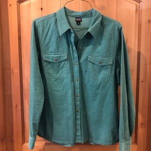 Patagonia corduroy button down shirt